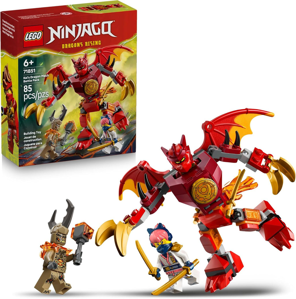 LEGO NINJAGO Kais Dragon Mech Battle Pack Juguete de