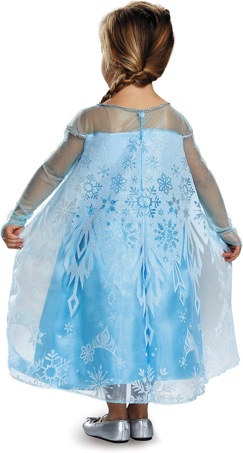 Disfraz de Elsa clásico para niñas pequeñas de Disguise, Un solo color