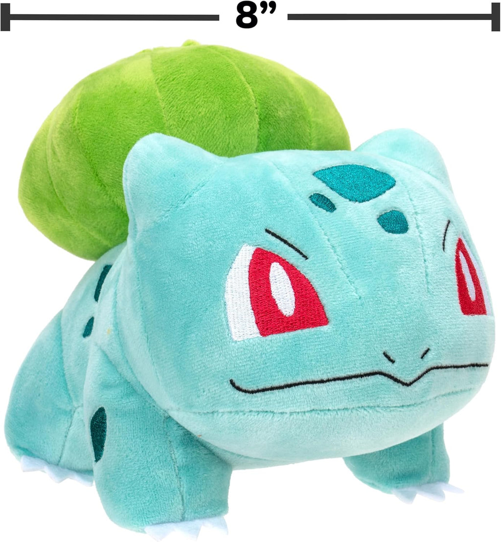 Peluche de Pokemon Bulbasaur de 8 pulgadas detalles