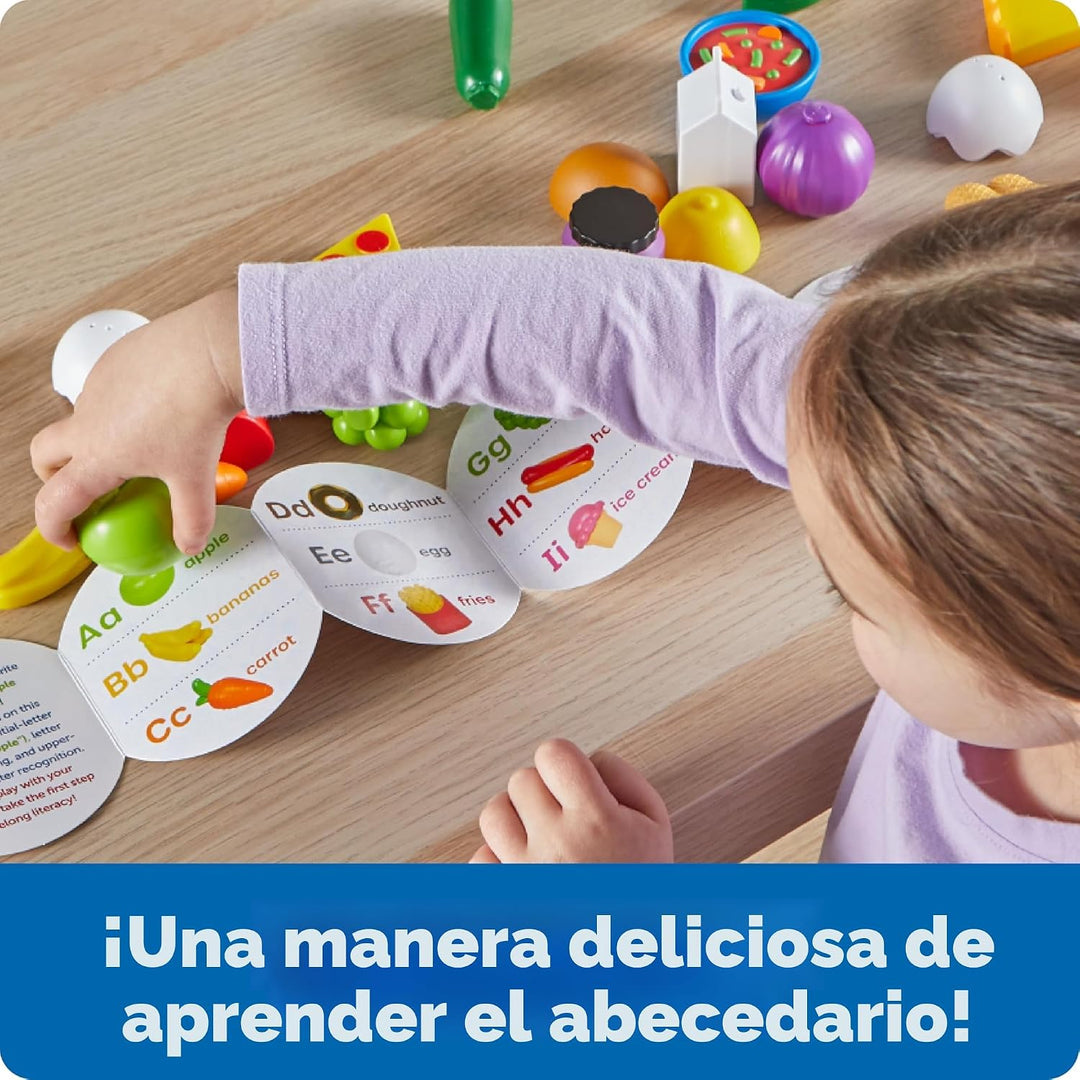 Learning Resources Mini alimentos de la A a la Z, accesorios de coc...