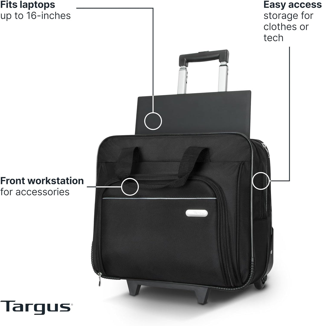 Targus Funda para portátil de viaje con ruedas de 16 pulgadas, colo...