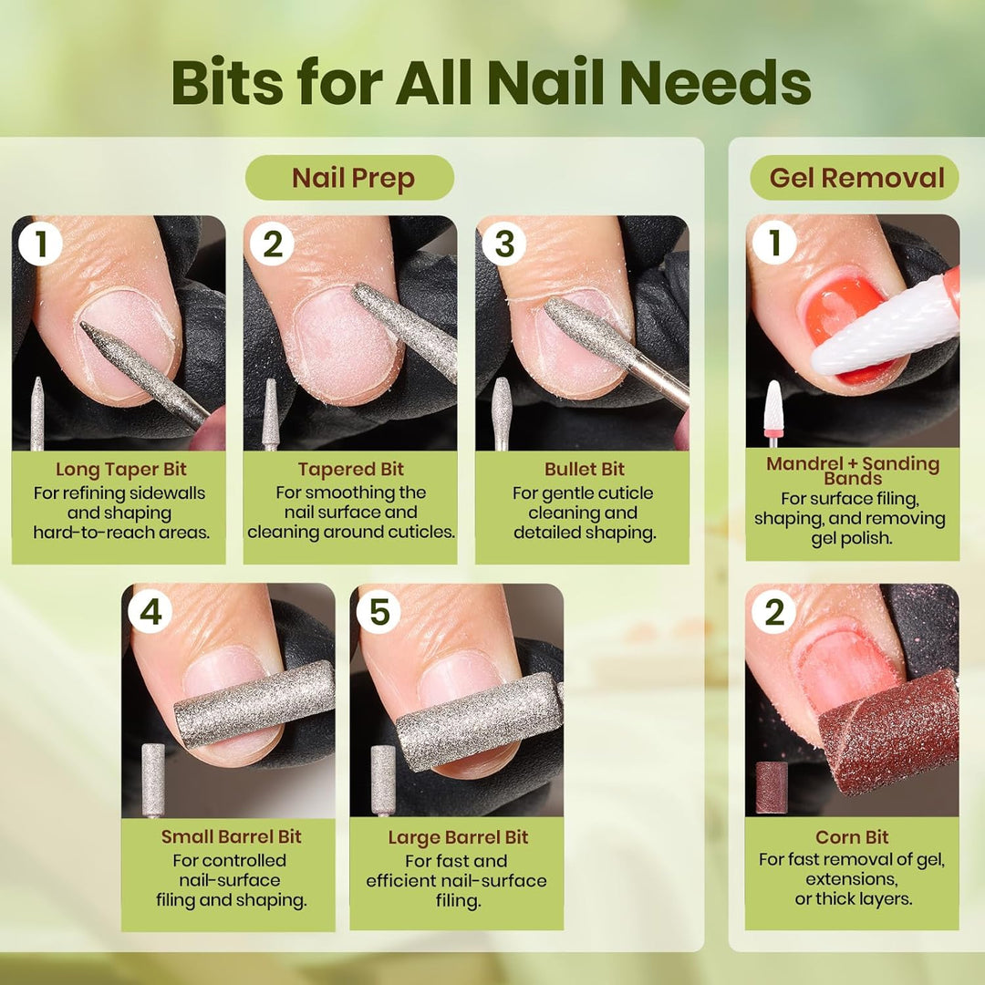 Beetles - Kit de 55 esmaltes de uñas de gel con luz UV y taladro de...