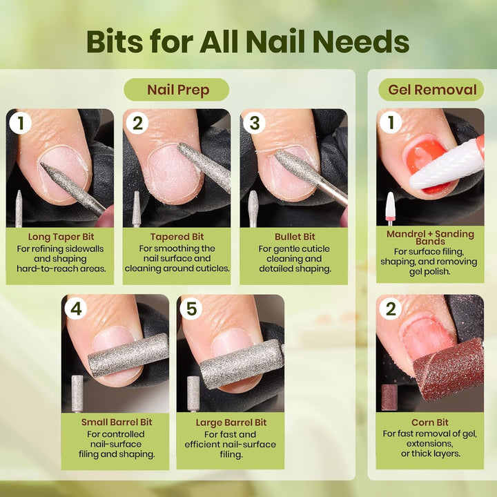 Beetles - Kit de 55 esmaltes de uñas de gel con luz UV y taladro de...