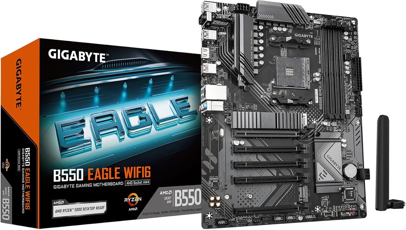 GIGABYTE B550 Eagle WIFI6 Placa Base, Soporta Procesadores AMD AM4...