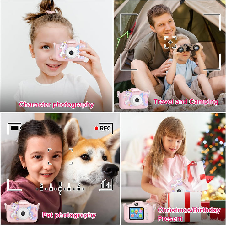 Contixo KC3A - Cámara digital para niños, cámara infantil de 1080P...