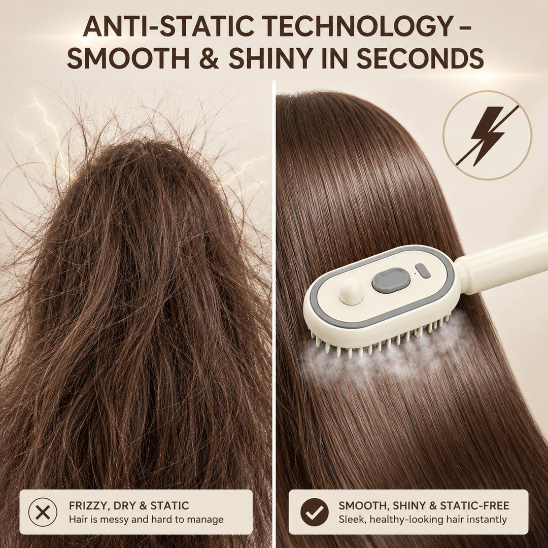 Cepillo de vapor para el cabello, cepillo eléctrico 2026, cepillo a...