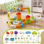 Hot Bee Juego de tren eléctrico para niños, 134 piezas de pista de carreras