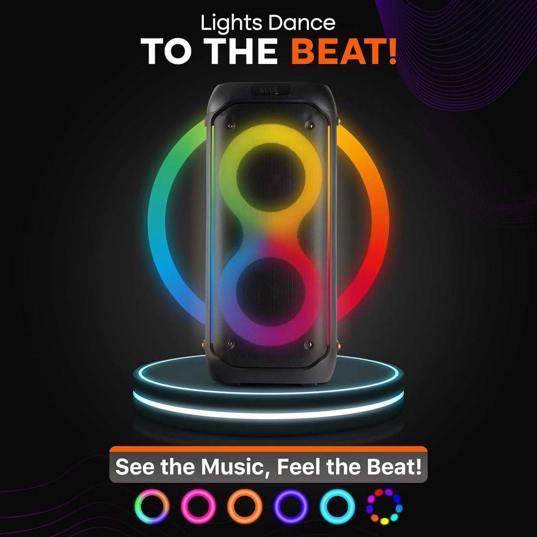 Pyle Sistema de altavoces PA compacto Bluetooth para fiestas, máqui...