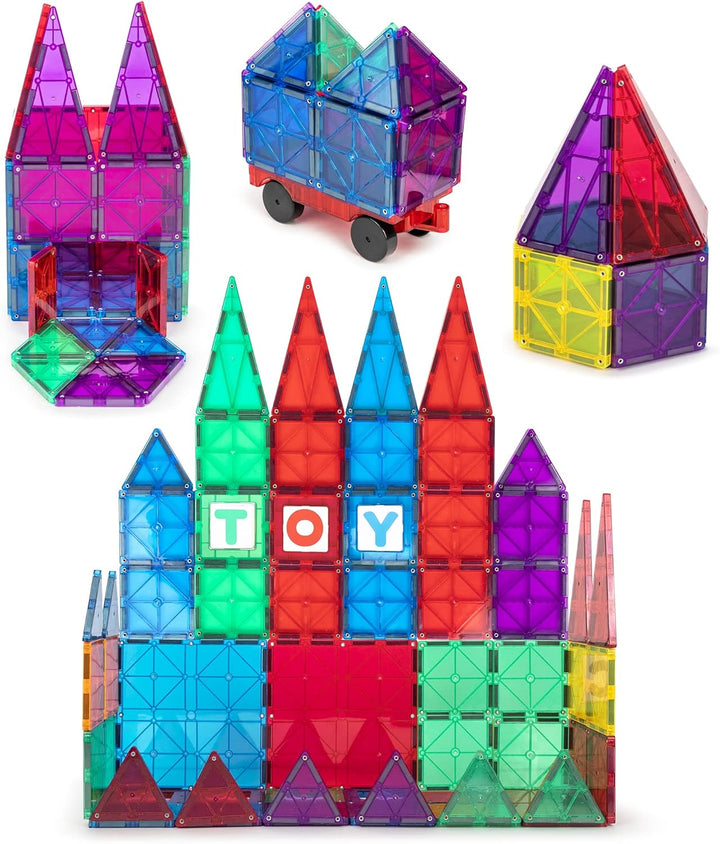 Juego de construcción de azulejos magnéticos de colores claros, 50...