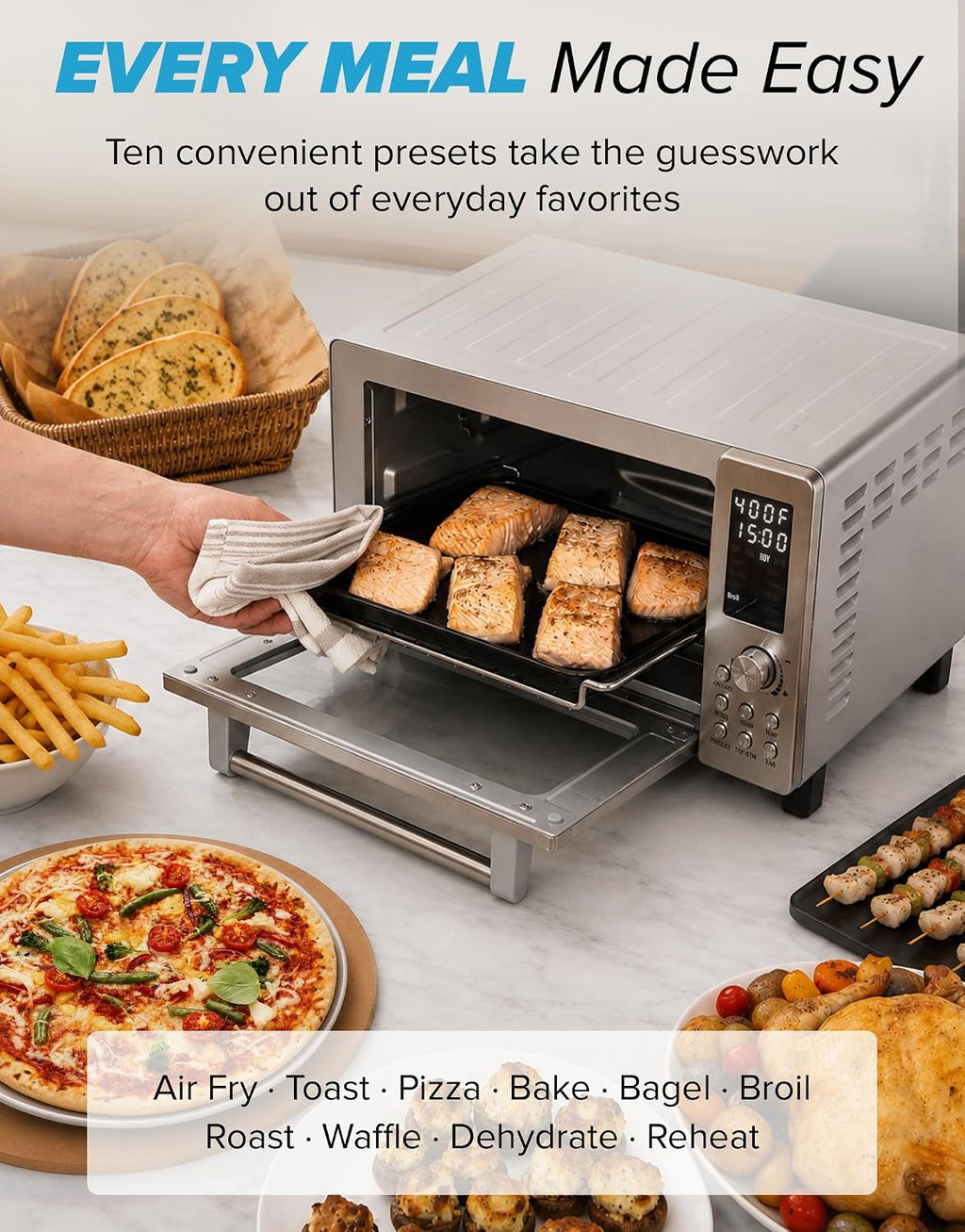 Nuwave Bravo - Combo de horno de convección para encimera y freidora de