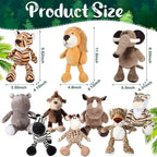 Foilswirl Animales de peluche Safari a granel de la selva, 40 piezas, 10