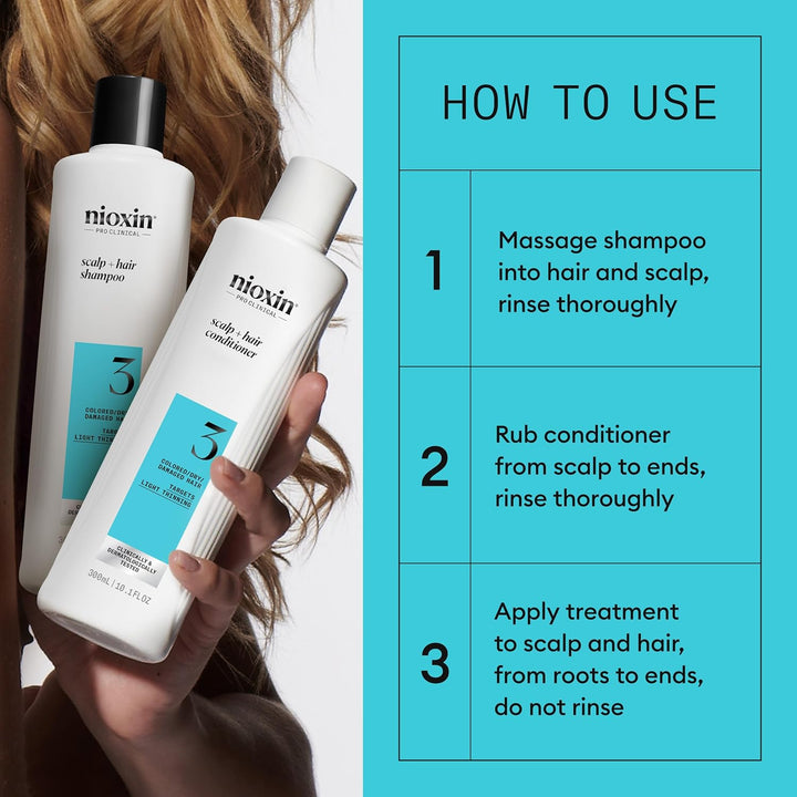 Nioxin Kits de sistema, limpia, acondiciona, hidrata el cuero cabel...