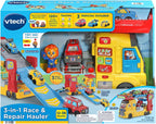 VTech 3-en-1 Vehículo de Carrera y Taller Interactivo para F toddlers