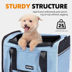 Transportador para gatos para viajes, lado suave, carga superior, cortina