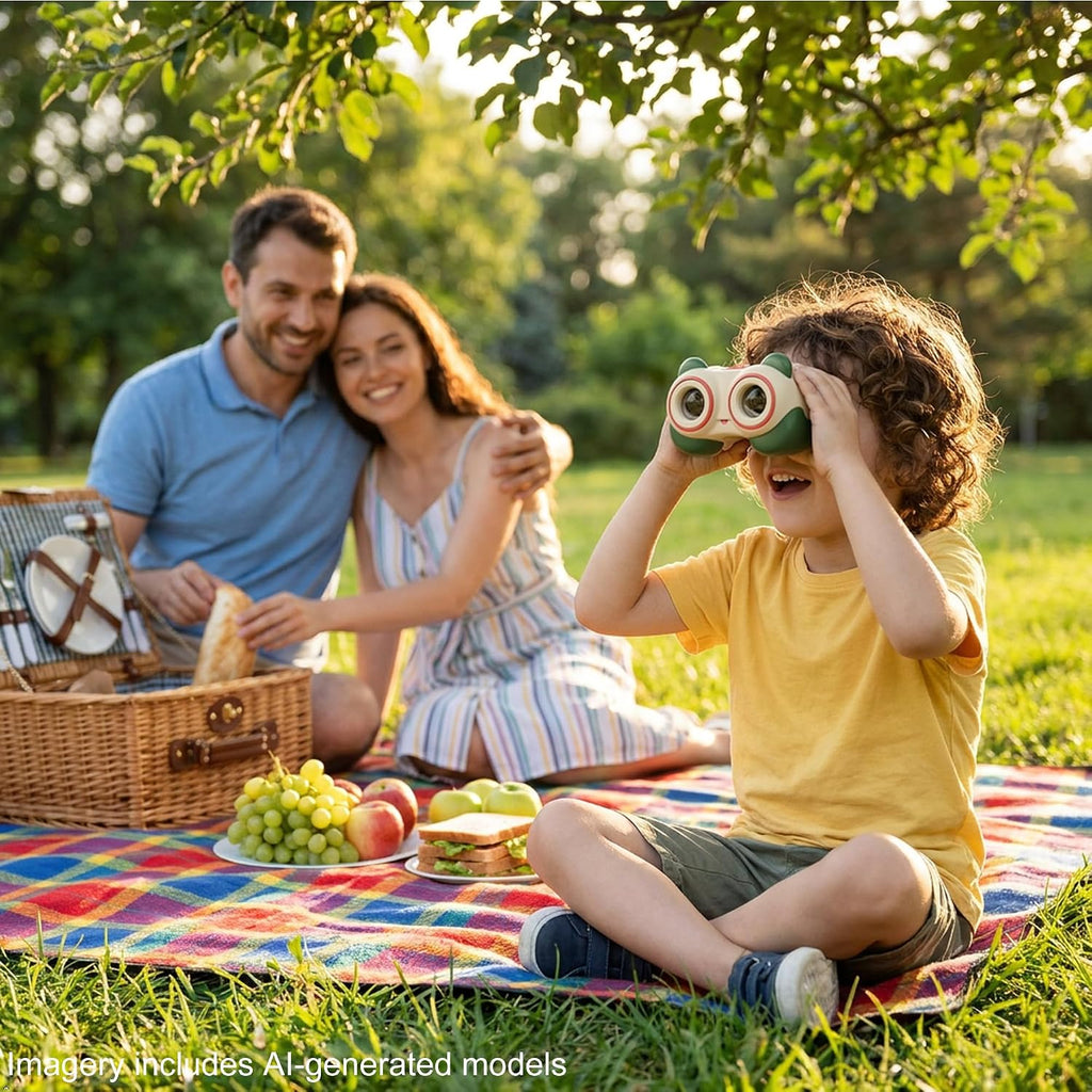Binóculos Juguetes Científicos para Niños de 3-8 años: Panda Look - Regalo para Niños y Niñas | Aventura al Exterior y Juguete Educativo STEM para Avistamiento de Aves, Acampar, Senderismo - Edades 3-8 Regalo de Cumpleaños para Niños y Niñas