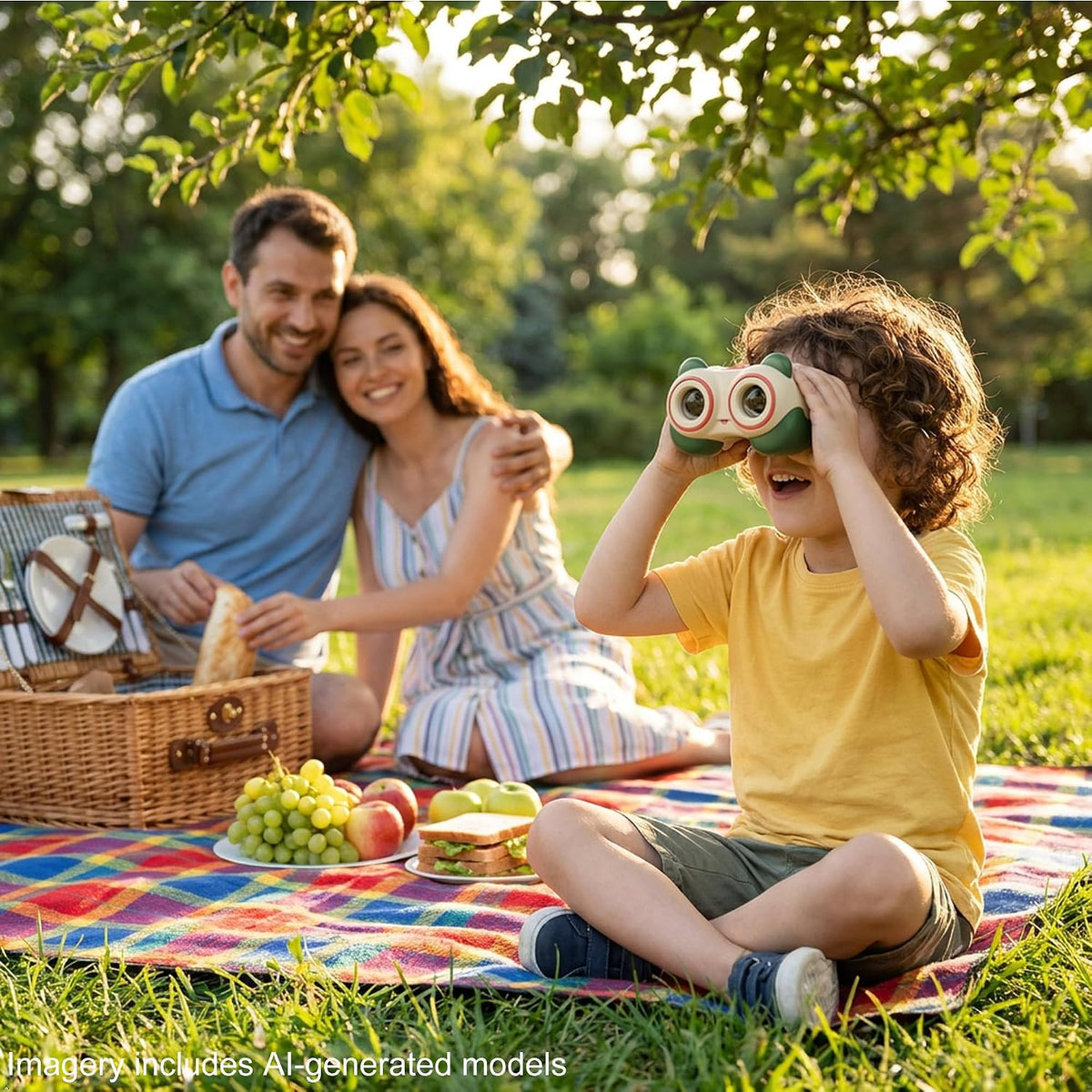 Binóculos Juguetes Científicos para Niños de 3-8 años: Panda Look - Regalo para Niños y Niñas | Aventura al Exterior y Juguete Educativo STEM para Avistamiento de Aves, Acampar, Senderismo - Edades 3-8 Regalo de Cumpleaños para Niños y Niñas