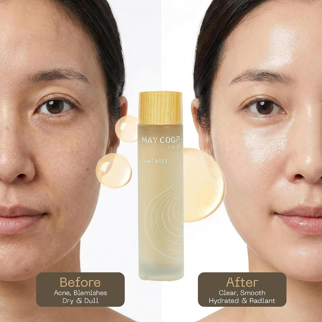 MAY COOP Raw Sauce Moisture Essence Toner | Tónico facial hidratant...