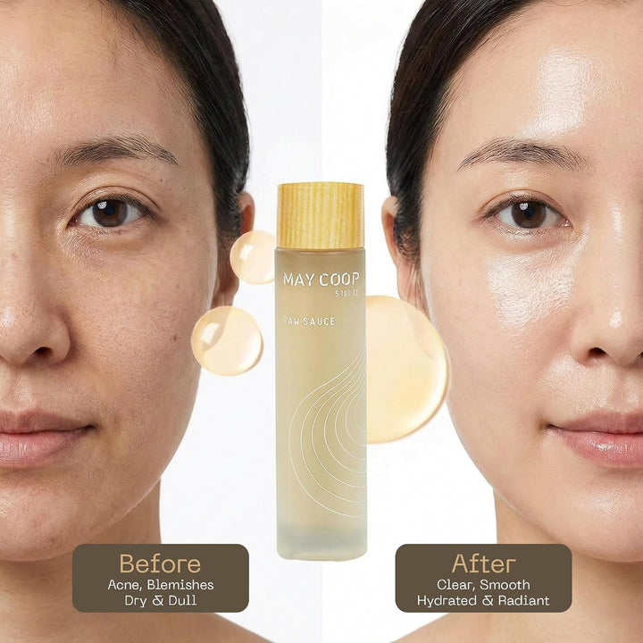 MAY COOP Raw Sauce Moisture Essence Toner | Tónico facial hidratant...