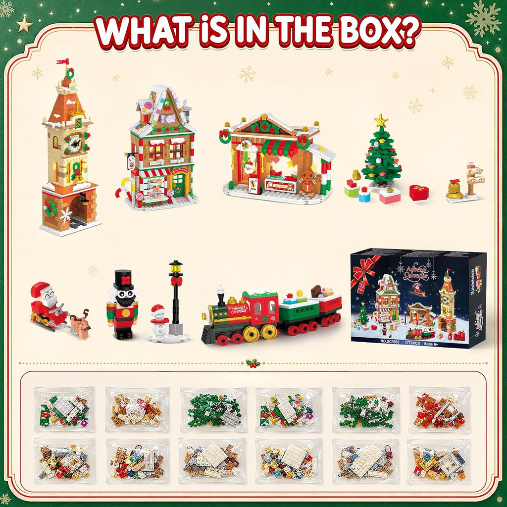 INSOON Calendario de Adviento 2026 Navidad Main Street Building Set con