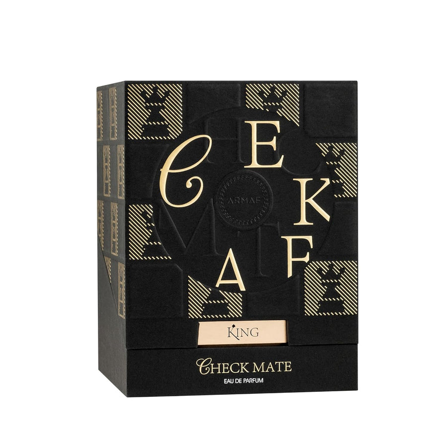 Armaf Checkmate King - Eau de Parfum en espray para hombre, 3.4 onzas
