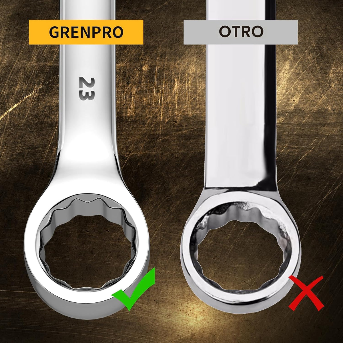 Juego de Llaves Métricas, Juego de Llaves Grandes Métricas y Estándar, 7PC 23mm, 24mm, 26mm, 27mm, 30mm, 32mm Llave de Extremo Abierto Grande Herramienta de Juego de Llaves con Bolsa