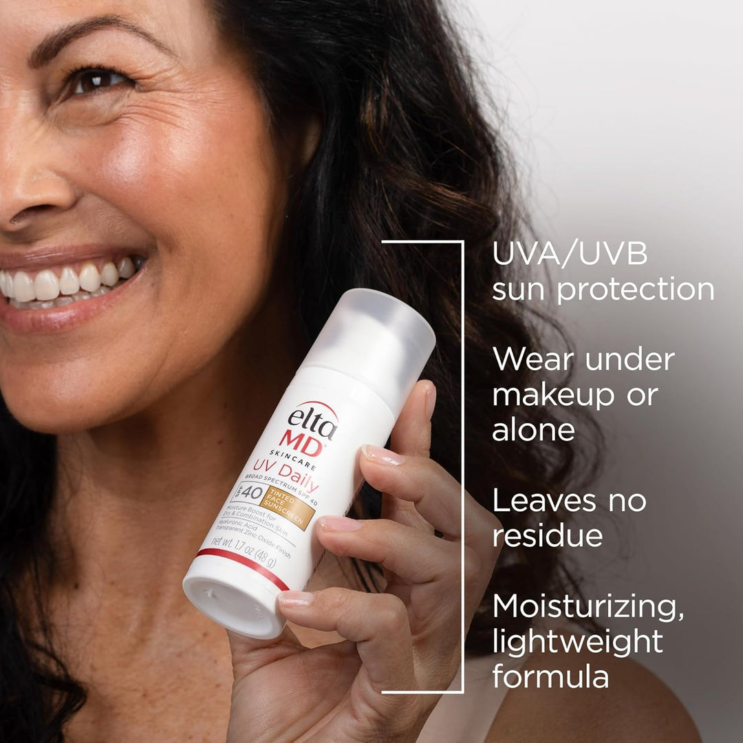 EltaMD - Hidratante facial con protector solar UV diario con óxido...
