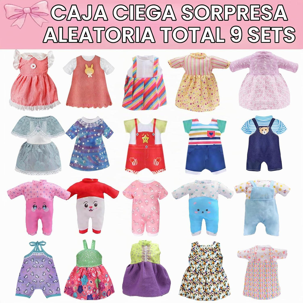 12 Piezas Ropa para Muñeca de 12 Pulgadas, Vestido de Princesa para Regalo de Niña