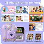Cámara de impresión instantánea para niños, 3, 4, 5, 6, 7, 8, 9, 10, 11