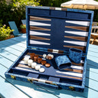 Juego de backgammon portátil para adultos, juego de mesa de viaje con