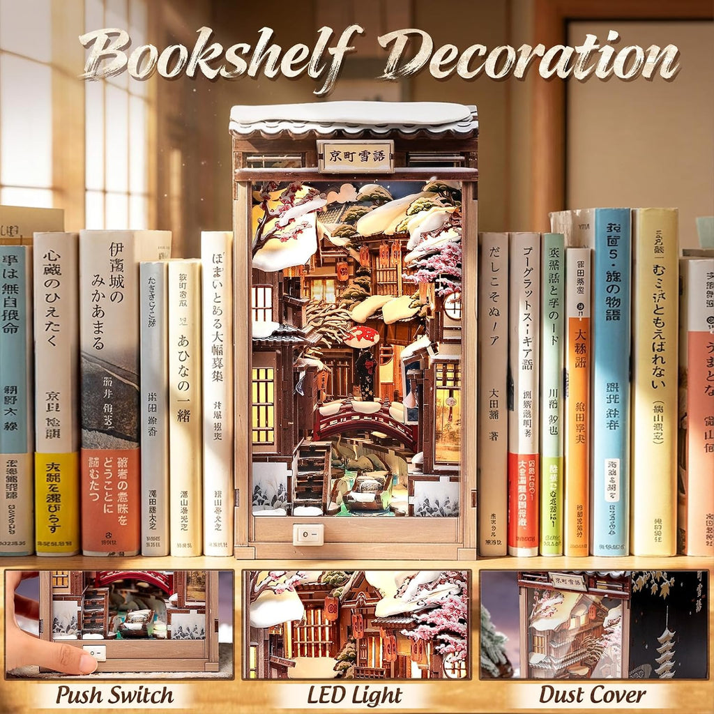 CUTEBEE Kit de rincón de libros - Casa de muñecas en miniatura para adultos