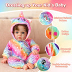 ARTST Accesorios de Muñeca Bebé Reborn con Moisés, Conjunto de Ropa