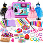 AGENTLAN - Kits de diseño de moda para niñas, más de 900 piezas