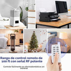BN-LINK Regleta de control remoto con 4 tomacorrientes independientes, 4