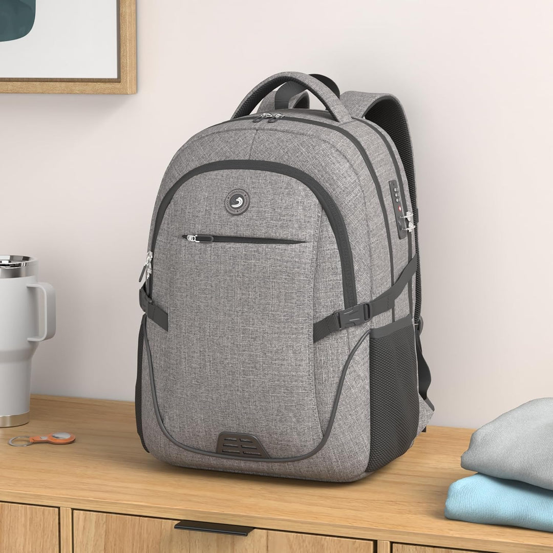 Mochila antirrobo para portátil con carga USB compatible con portát...