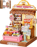 Rolife Sweetie's Donut Shop Kit de casa en miniatura para bricolaje