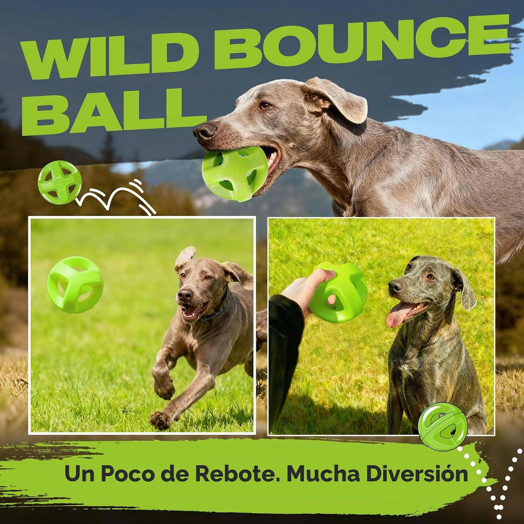 Fida Pelotas de goma natural para perros masticadores agresivos, juguetes duraderos para masticar perros grandes, juguetes interactivos de buscar y tira y afloja para razas medianas y grandes, no