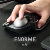 ELECOM Huge Plus ratón trackball inalámbrico, bola grande ergonómic...