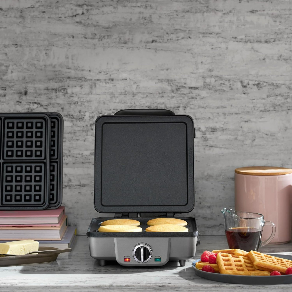 Cuisinart WAF-300NAS - Máquina para hacer gofres y panqueques de estilo