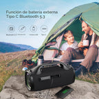 ZEALOT - Altavoz Bluetooth, altavoces de sonido de pico de 150 W inalámbricos, doble emparejamiento, XBass, 24000 mAh, ecualizador, carga rápida, altavoz portátil impermeable para exteriores, para