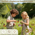 Kit de atrapador de insectos de madera para niños, juego de captura de insectos y explorador de insectos