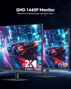 KTC Monitor de computadora de 32 pulgadas 2K 120Hz, Monitor IPS QHD...