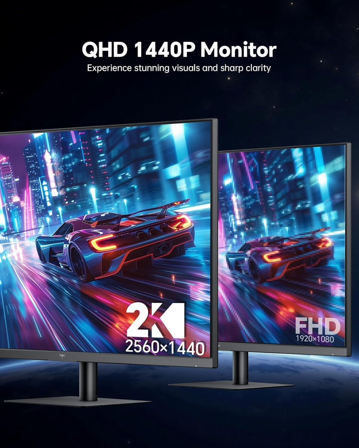 KTC Monitor de computadora de 32 pulgadas 2K 120Hz, Monitor IPS QHD...