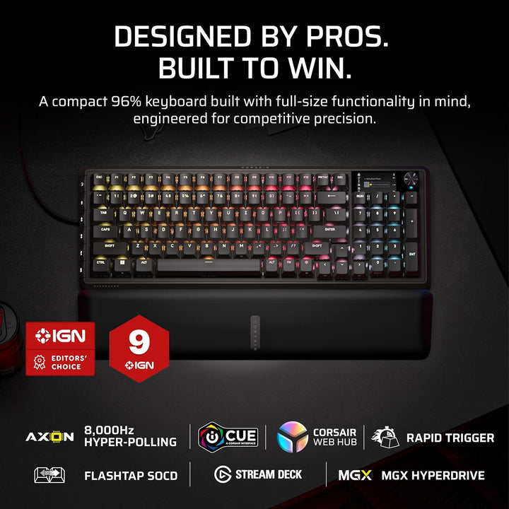 Corsair Vanguard PRO 96 Teclado Mecánico Magnético de Juegos con Ef...