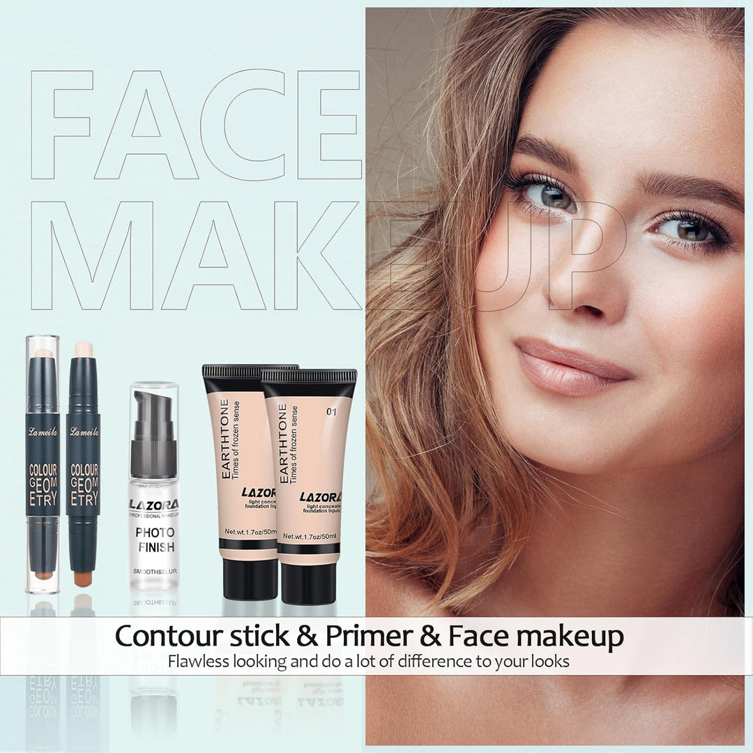 venshun Kit de maquillaje para mujeres, kit completo de maquillaje...