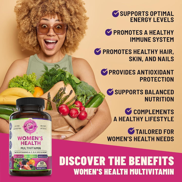 WHOLE WORLD WELLNESS Suplemento multimineral multivitamínico diario...