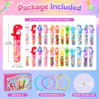 Funtopia Paquete de 24 kits de fabricación de pulseras para niñas de 4-6-8