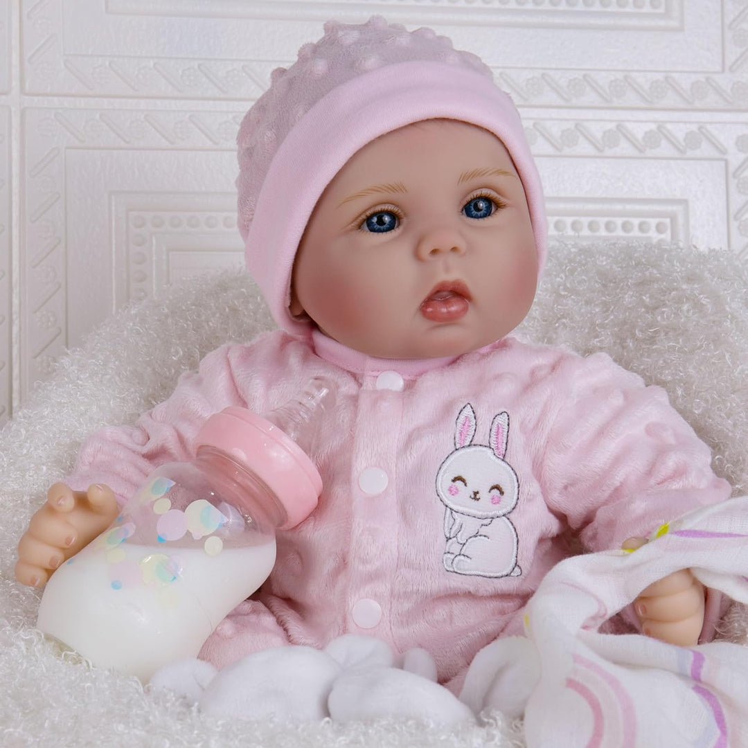 Milidool Muñecas de bebé Reborn de 18 pulgadas, muñeca realista de...