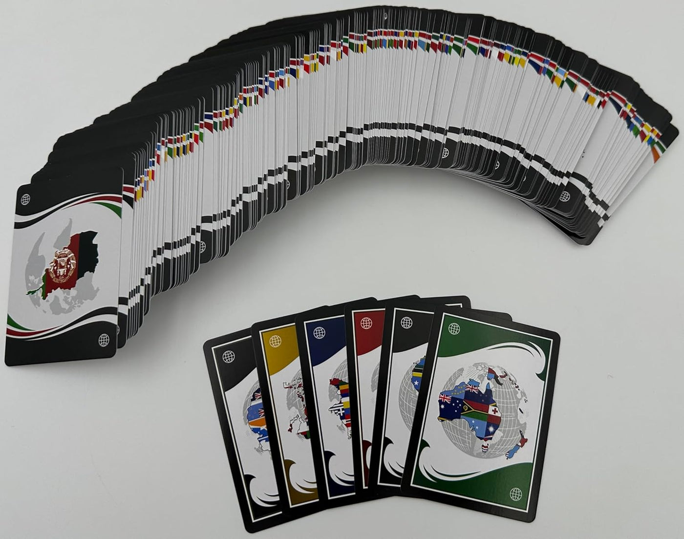Juego de cartas y tarjetas de historia mundial y geografía