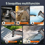 Plumero de aire comprimido: 150000 RPM Super Power - Plumero de aire inalámbrico, motor recargable sin escobillas, soplador de energía duradero con luz LED SOS, soplador de polvo ajustable para