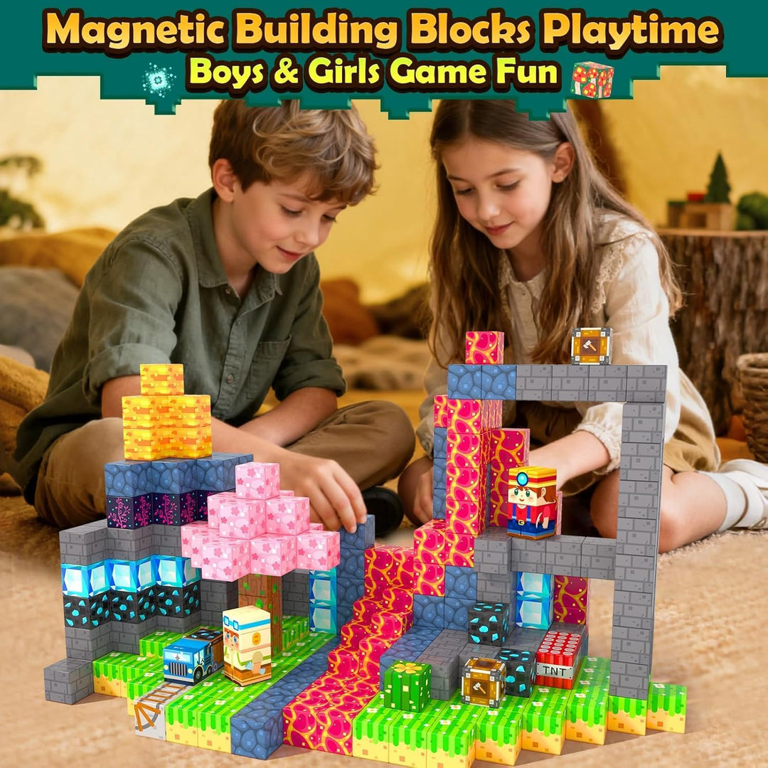 Soyee Bloques Magnéticos 150 PCS Juguetes de Construcción para Edad...